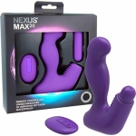 Nexus Max 20 Unisex Massager Remote Control With Removable Bullet Waterproof Purple - Image 3
