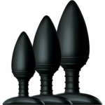 Nexus Butt Plug Trio 3 Butt Plugs Black