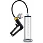 Performance - Vx7 Vacuum Penis Pump With Brass Trigger & Pressure Gauge  -  Clear