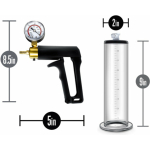 Performance - Vx7 Vacuum Penis Pump With Brass Trigger & Pressure Gauge  -  Clear - Image 2