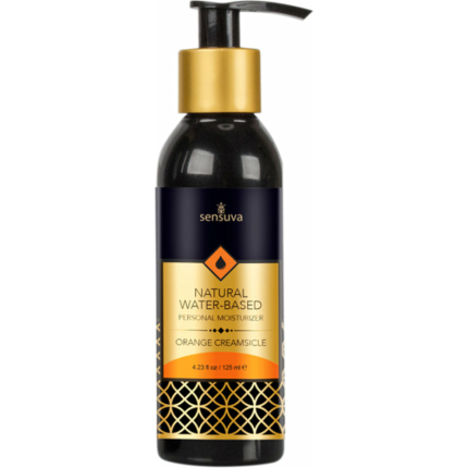 Sensuva Natural Water-based Personal Moisturizer - Orange Creamsicle 4 Fl. Oz. Bottle