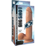 Big Shot Silicone Vibrating Dong W/balls Light 10in - Image 2