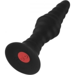 Forto Vibe Ribbed Plug W/Remote Sm Blk - Image 3