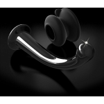 Icicles No. 87 - Glass Suction Cup G-spot Wand - Black - Image 2