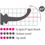 Icicles No. 87 - Glass Suction Cup G-spot Wand - Black - Image 3