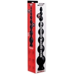 Hosed 19 Inches Graduated Bead Anal Snake Black - Image 3