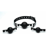 Strict Interchangeable Silicone Ball Gag Set Black - Image 3
