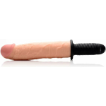 Onslaught XXL Vibrating Giant Dildo Thruster Beige
