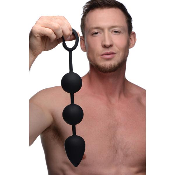 CNVXR-TF19155c2f2427f2777 Tom Of Finland Weighted Anal Ball Beads Black - Image 1