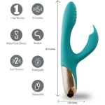 Skyler Silicone Bendable Rabbit Vibrator Green - Image 2