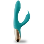 Skyler Silicone Bendable Rabbit Vibrator Green