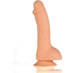 Kyle 8 inches Realistic Silicone Dong Beige