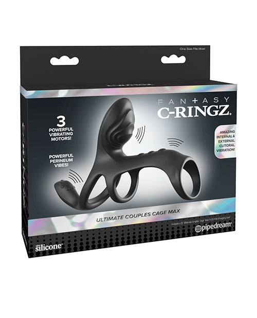 PD5968-23 Fantasy C-Ringz Ultimate Couples Cage Max - Black - Image 1