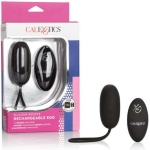 Silicone Remote Rechargeable Egg Vibrator Black - Image 2