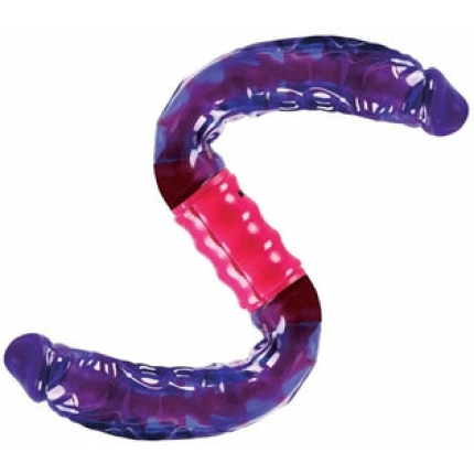 Dual Vibrating Flexi-Dong Purple