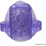Foil Pack Vibrating Tongue Teaser Purple 24pk - Image 2