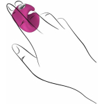 Pyxis Silicone Rechargeable Finger Massager Waterproof - Pink - Image 3