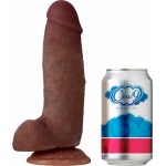 Cloud 9 Dual Density Real Touch Dildo with Balls 8 inches Brown