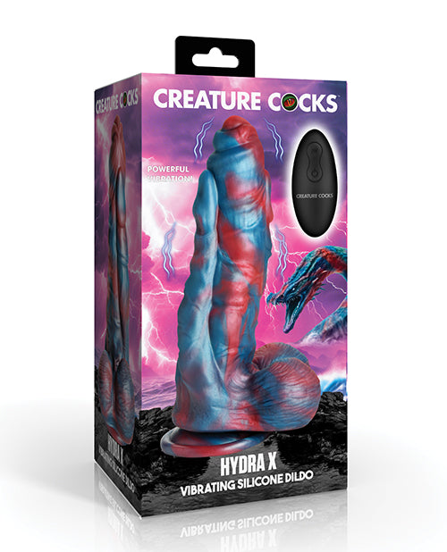 XRAH743 Creature Cocks Hydra Vibrating Silicone Dildo - Image 1