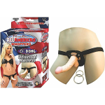 All American Whoppers 6.5in Dong With Universal Harness - Image 2