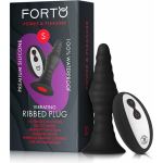 Forto Vibe Ribbed Plug W/Remote Sm Blk - Image 2
