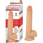 Realcocks Sliders 9in Moveable Skin Bendable Harness Compatible Suction Cup Base Flesh - Image 2
