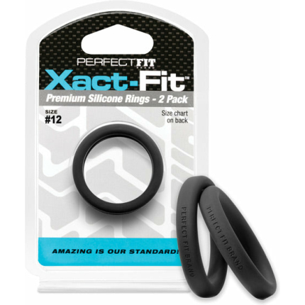 Perfect Fit Xact Fit #12 - Black Pack of 2