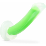 Neo Elite - Glow-in-the-dark Omnia - 7-inch Silicone Dual-density Dildo - Neon Green - Image 2