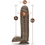 Mr. Mister 10.5 Inches Dildo with Suction Brown - Image 2